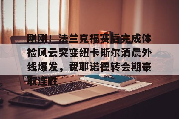 九游娱乐app口碑好-刚刚！法兰克福赛后完成体检风云突变纽卡斯尔清晨外线爆发，费耶诺德转会期豪取连胜的简单介绍